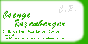 csenge rozenberger business card